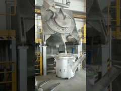 Lò nghiêng điện 980C 600KG dùng dầu đốt, lò nung LPG lớp cách nhiệt