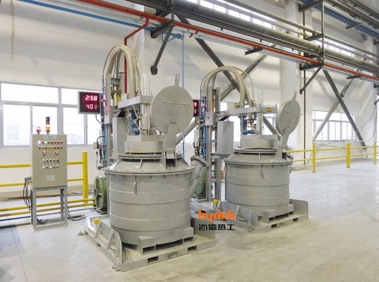 Gàu rót nhôm nóng chảy 1500 KG với nhiệt độ gia nhiệt 900C