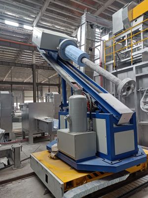 HDR Rotary Flux Injector for 2 Smelter Furnaces molten aluminum purification