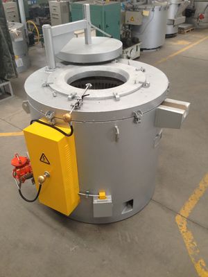 Màu vàng nhạt 800KG Lò tổ chức Đúc cảm ứng Nhôm nóng chảy cho LPD