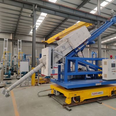Hệ thống khử khí và thông lượng nhôm nóng chảy bên cạnh cửa lò