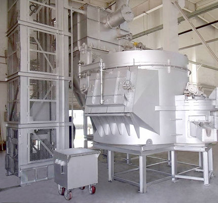 Lò nung nhôm phế liệu đốt khí 1 tấn với vỏ nhôm 4000 KW