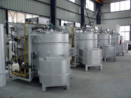 Lò nung nhôm phế liệu đốt khí 1 tấn với vỏ nhôm 4000 KW