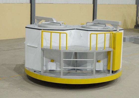 Lò nung chảy hình chữ nhật 15T +10% 2 Lượng rót chất lỏng nhôm định mức