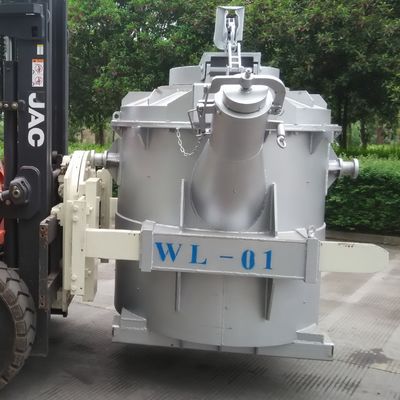 Phạm vi nhiệt độ tùy chỉnh Lò chuyển nhượng nhôm nóng chảy với tay cầm