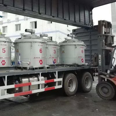 Phạm vi nhiệt độ tùy chỉnh Lò chuyển nhượng nhôm nóng chảy với tay cầm