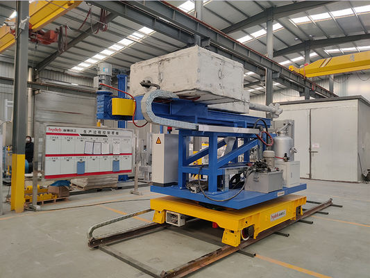 Bộ nạp từ thông quay với điều khiển áp suất phun bằng động cơ servo, tốc độ 0-300mm/s và áp suất 25MPa để tinh luyện nhôm