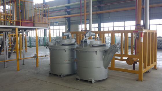 1000KG Capacity Liên chuyển nhôm nóng chảy để chuyển lỏng và nhanh chóng