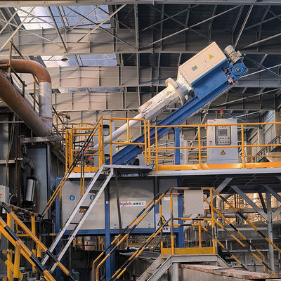 Bộ nạp từ thông quay với điều khiển áp suất phun bằng động cơ servo, tốc độ 0-300mm/s và áp suất 25MPa để tinh luyện nhôm