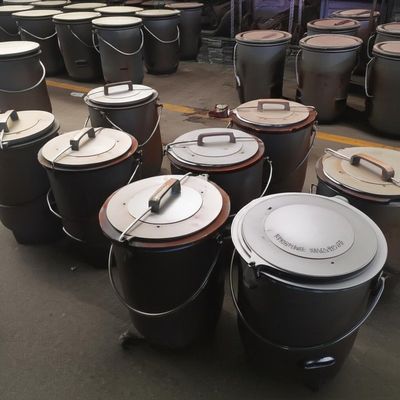 Lid Included Molten Aluminum Transfer Ladles with Customized Cover Surface Temperature Rise≤50