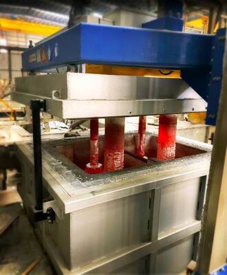 Máy phun luồng xoay với tốc độ khử khí điều chỉnh và trục xoay graphit cho tinh chế nhôm khí nitơ tinh khiết cao