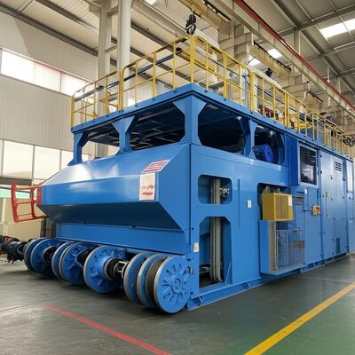 Xe nạp liệu lò với thùng chứa phế liệu có thể thay thế, nâng dọc và cánh tay kính thiên văn để nạp liệu hiệu quả