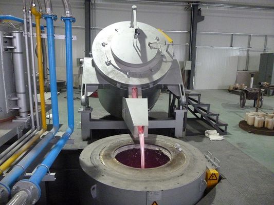 1000kg Capacity Aluminum Holding Furnace để giữ lò nung và nhôm