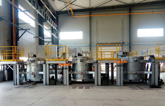 1000kg Capacity Aluminum Holding Furnace để giữ lò nung và nhôm