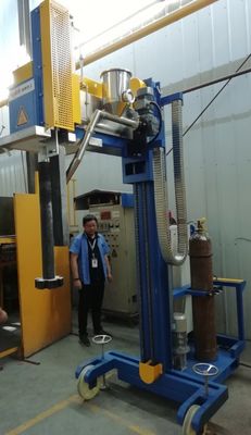 Thiết bị khử khí bằng nhôm quay di động với bánh xe cho nhôm nóng chảy