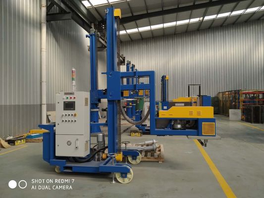 Thiết bị khử khí bằng nhôm quay di động với bánh xe cho nhôm nóng chảy