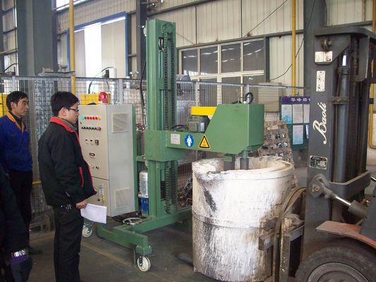 Bánh xe chuyển động Quy trình 3 giai đoạn tinh chế nhôm cho chất lỏng nhôm tinh khiết