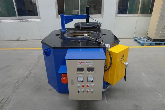 1200KG Lò nung nấu chảy điện nghiêng màu xanh lam cho 280 Kg / H Vỏ ngoài bằng sắt