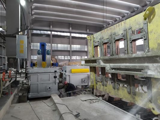 Quy trình 45KW của quá trình tinh chế nhôm khử khí trên dây chuyền Đơn vị máy giặt 750 độ