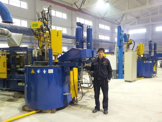 Lò điện 1000KG màu xanh lam cho lò nung nóng chảy nhôm Đốt cháy hoàn toàn