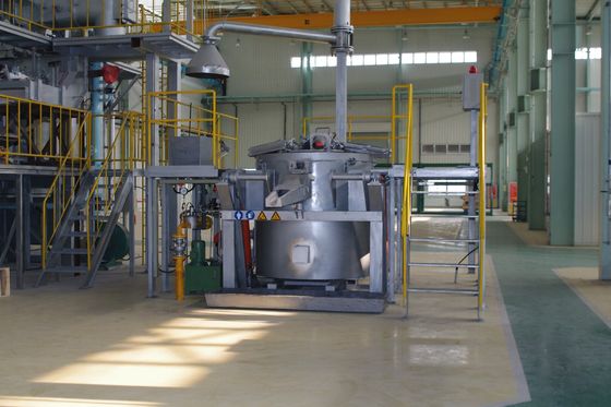 Crucible cho lò sưởi khí Lò nung nhôm nấu chảy Nghiêng thủy lực 800KG