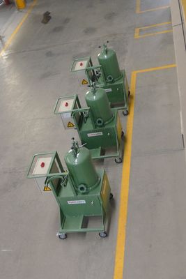 Thiết bị phun dòng chảy màu xanh lá cây 30kg để đúc khuôn hợp kim nhôm