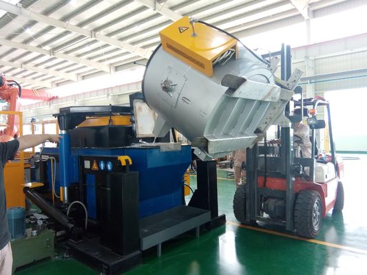 200kg Loại ngâm nhôm Lò nung nhôm khí ngoại vi Lò nung chảy nhôm