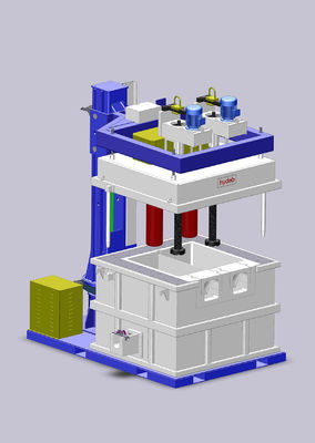 In Line Rotary Degassing Unit Máy khử khí lọc nhôm Dòng chảy 0,5-3 M3/H
