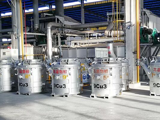 Dễ dàng để làm sạch và tái tạo các chậu chuyển nhôm nóng chảy với tay cầm chống nhiệt và cơ chế khóa an toàn